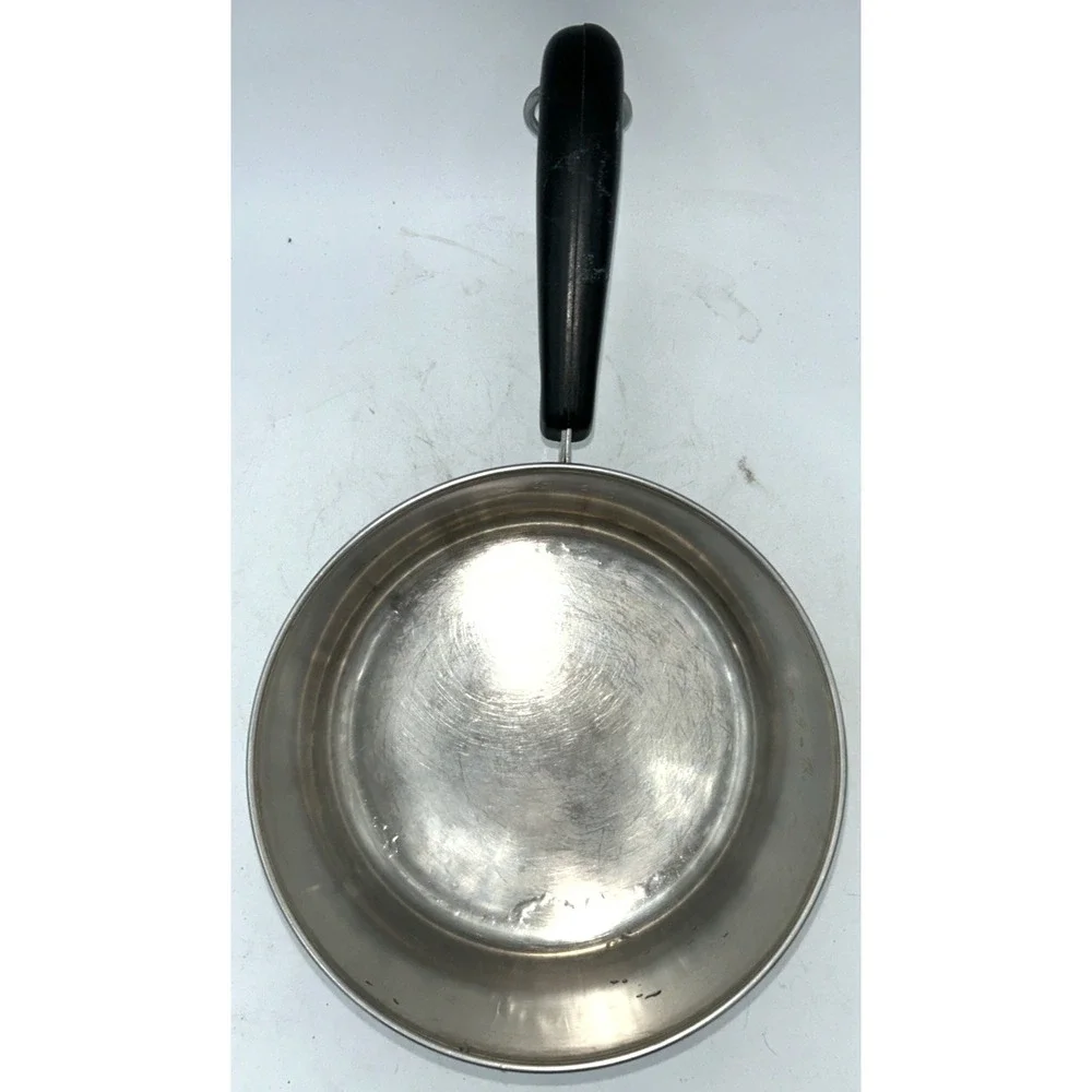 VTG 1801 Revere Ware 1.5 Qt Quart Copper Clad Bottom pan‎  w/ Lid Clinton Ill.